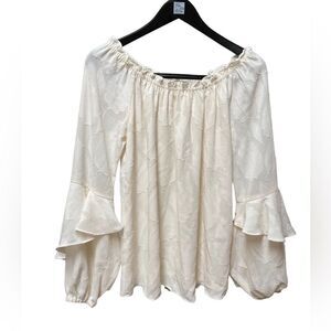 🌟70% OFF🌟NEW 🌟Michael Kors🌟Cream Off Shoulder Long Sleeve Top